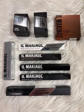 IL MAKIAGE 9 piece bundle NEW brushes eye shadow concealer liner pencil makeup